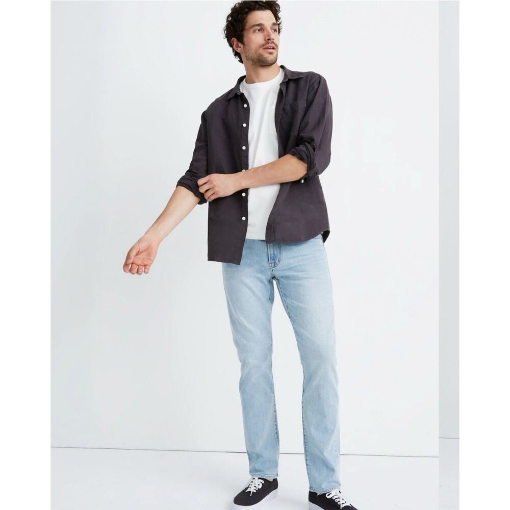 Madewell Mens Size 30 Slim Authentic Flex Jeans‎ Light Keasler Wash Stretch